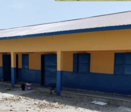 The 2 new classrooms completed in March.